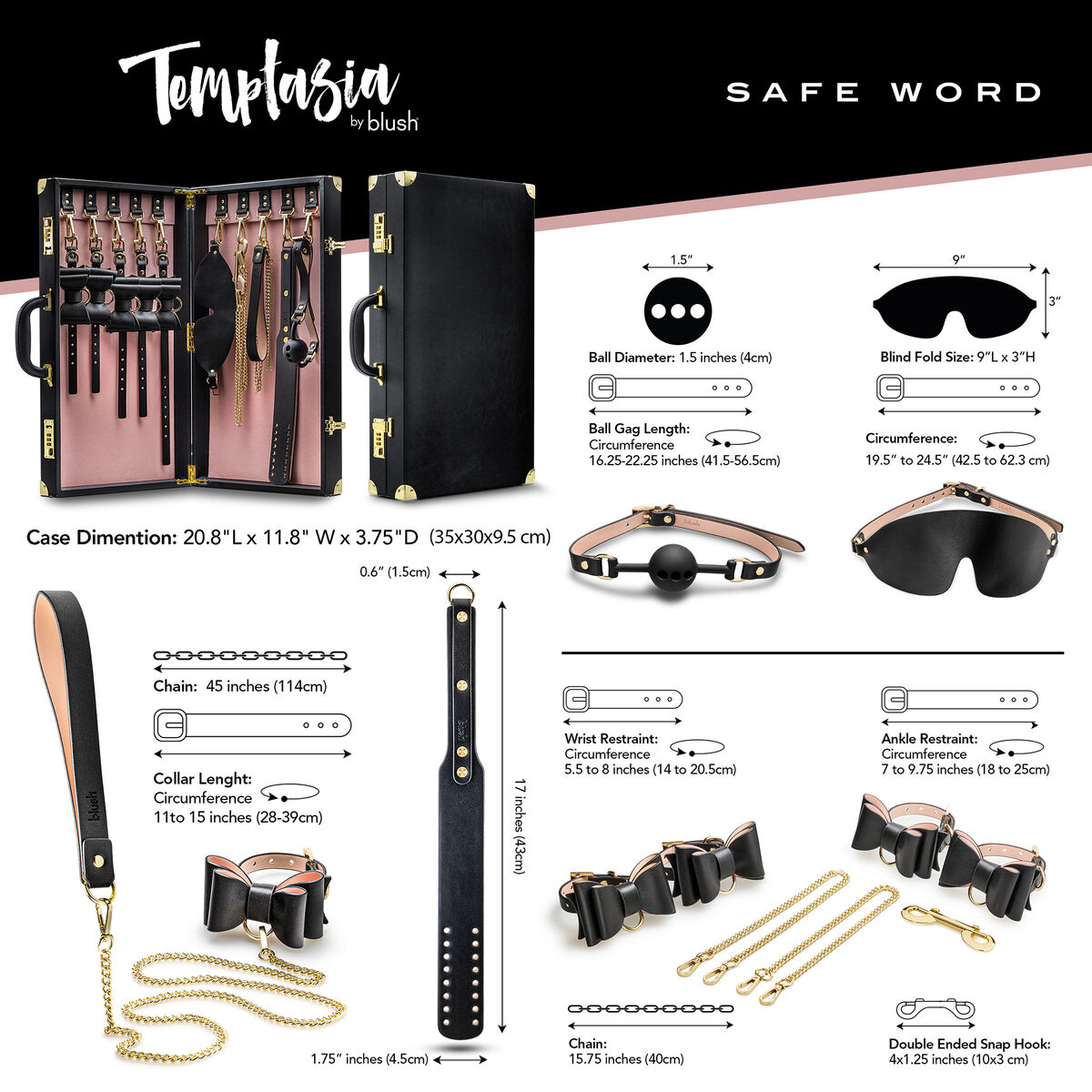 Lustask Large Pleasure Kit Blush Temptasia - 3