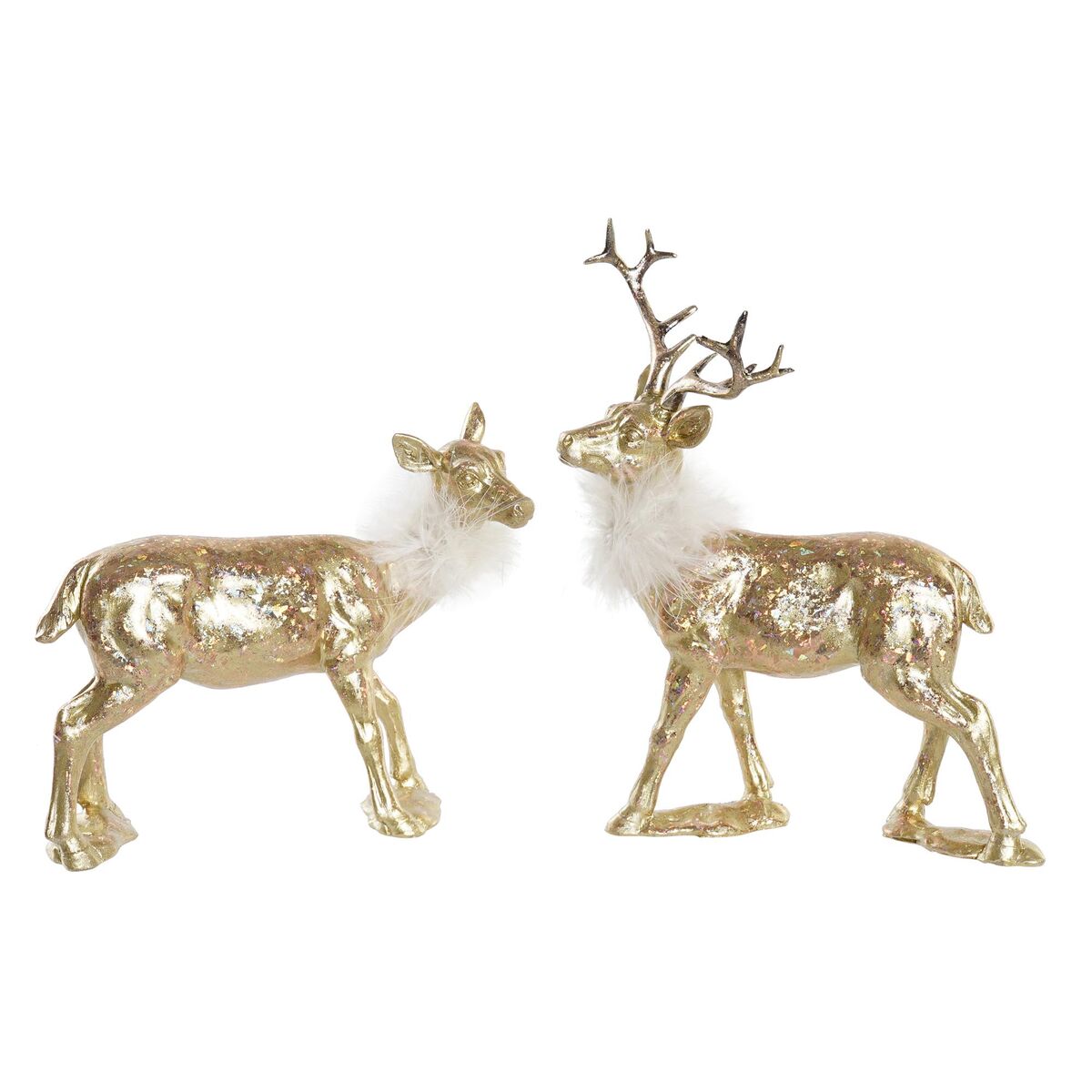 Julgranskula DKD Home Decor Harts Ren (17,5 x 9 x 22,5 cm) (2 antal)
