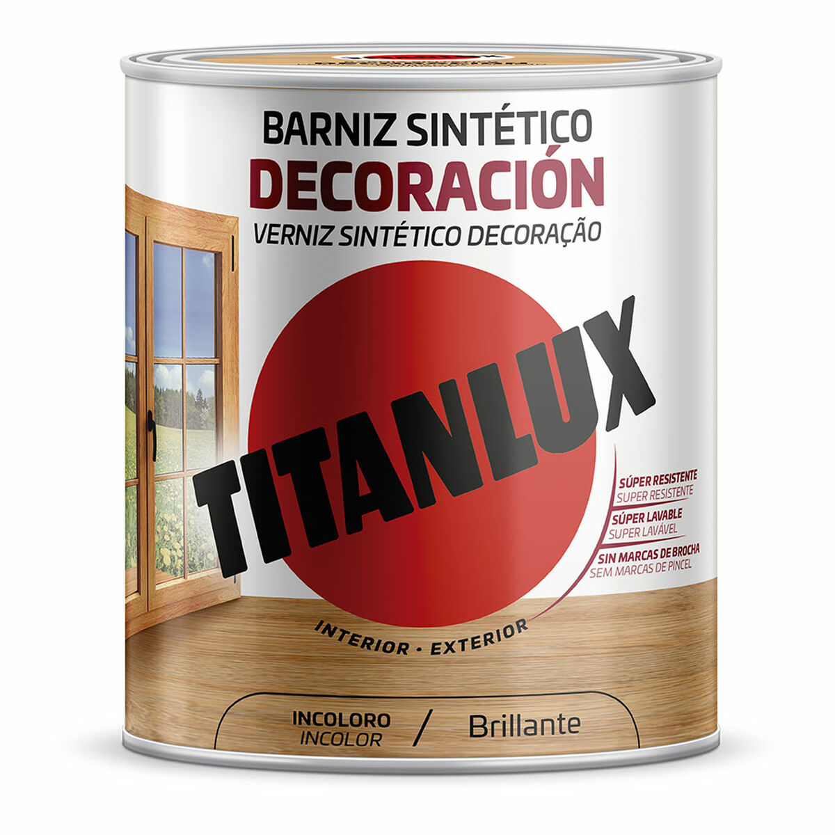 Syntetiskt lack Titanlux m10100004 Dekoration Glansig Ofärgad 4 L
