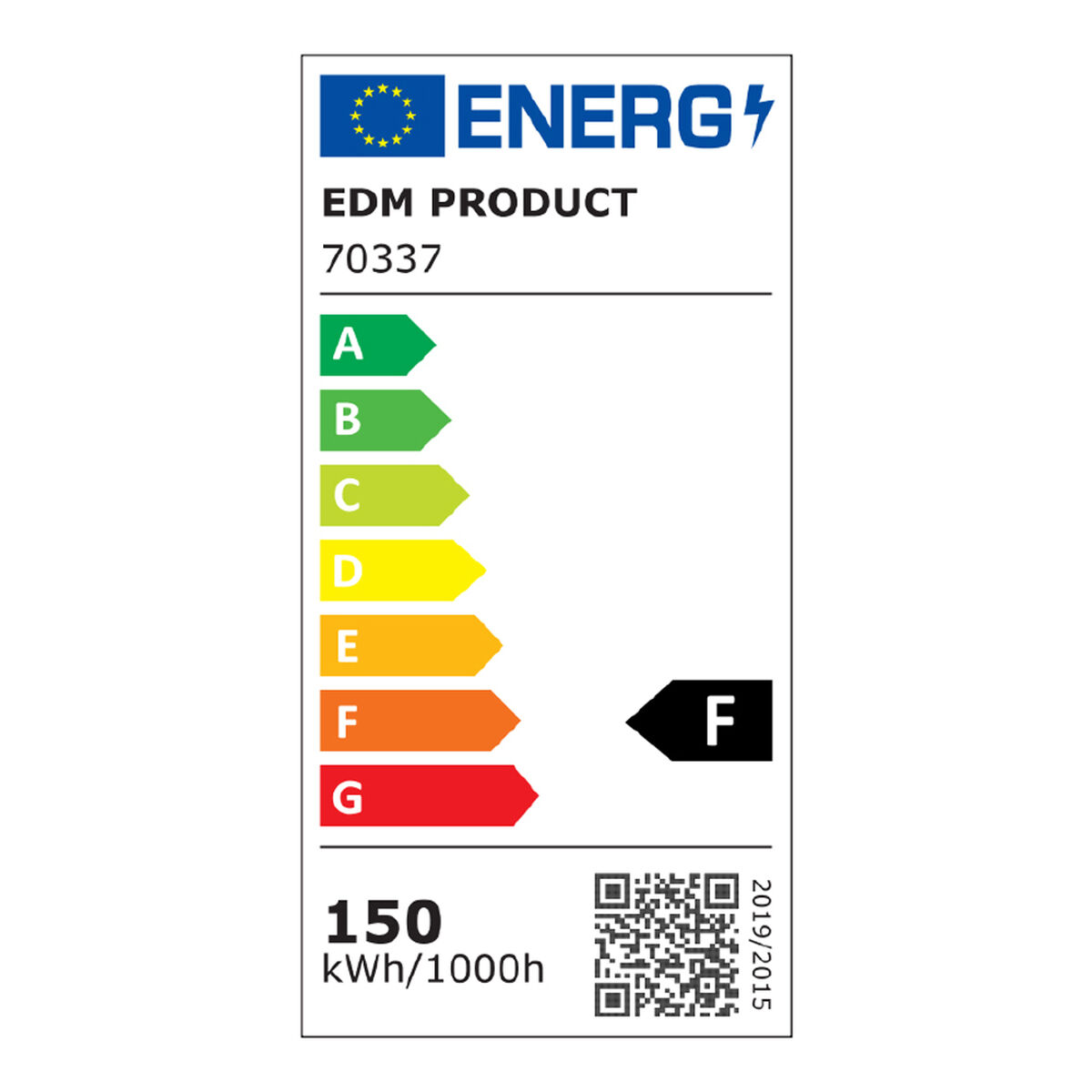 Floodlight/Projektorlampa EDM 70337 Svart F 150 W (6400 K) - 3