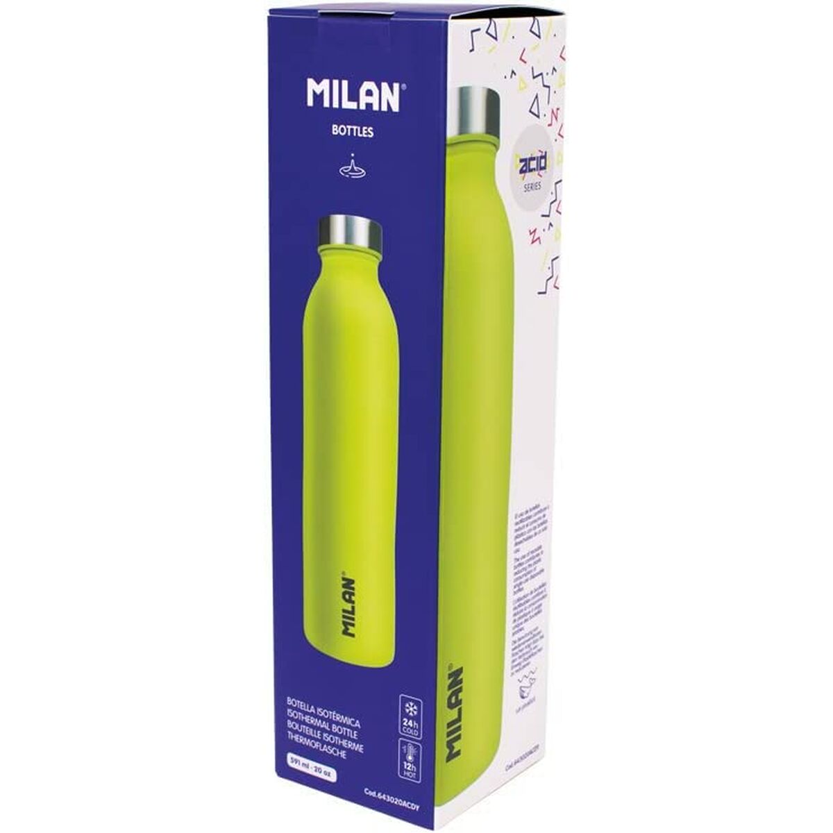 Termoflaskan Milan Serie Acid Gul Rostfritt stål 591 ml - 3