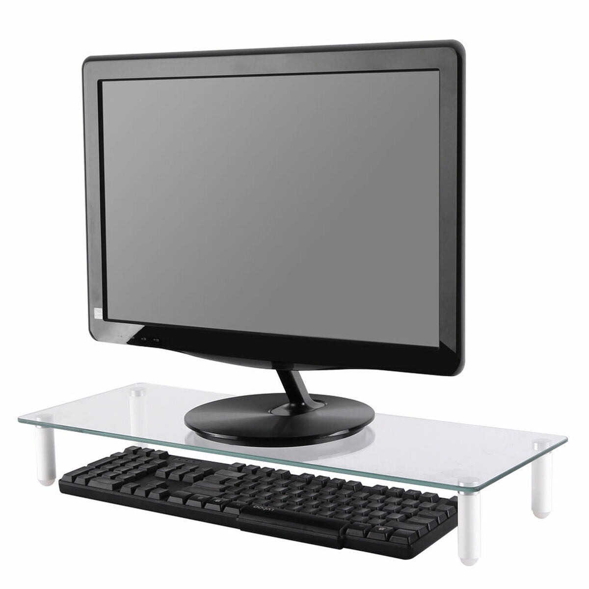 TV-bord Neomounts NSMONITOR10 Svart Transparent - 7