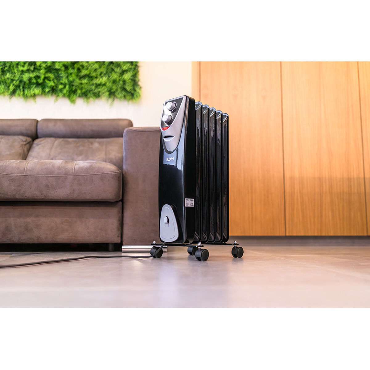 Värmeelement EDM 07127 Black Edition Svart/Grå 1500 W - 4