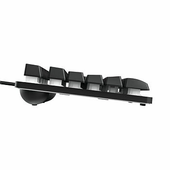 Tangentbord Trust Svart Svart/Silvrig Qwerty Spanska (Renoverade B)