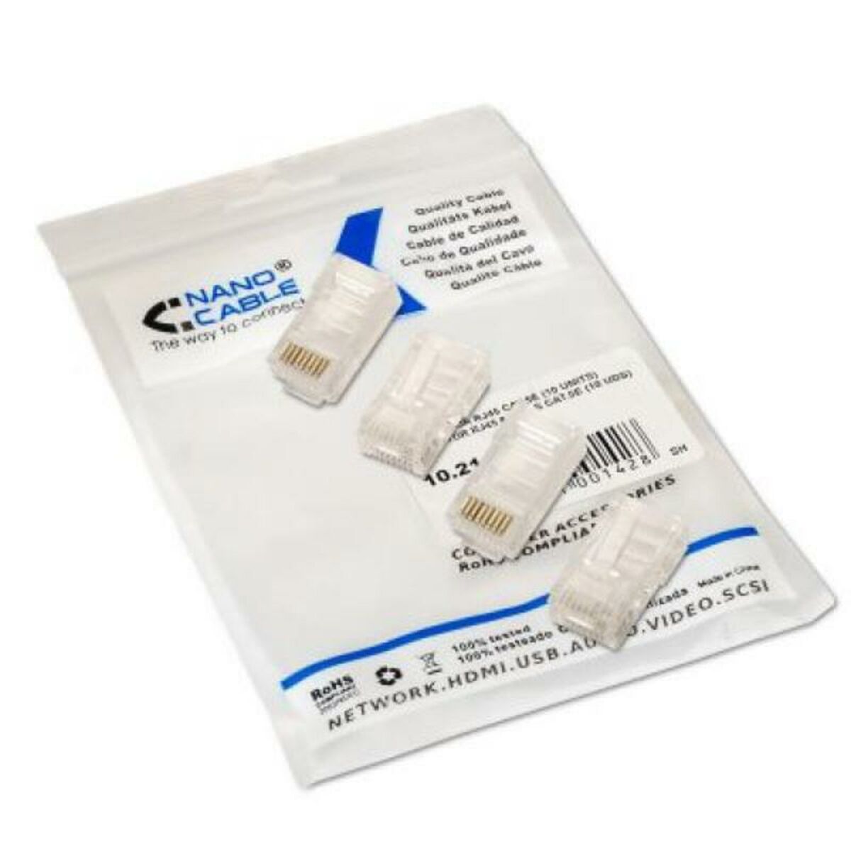 Kontakt RJ45 Kategori 5 UTP NANOCABLE ANEAHE0204 100 pcs - 3