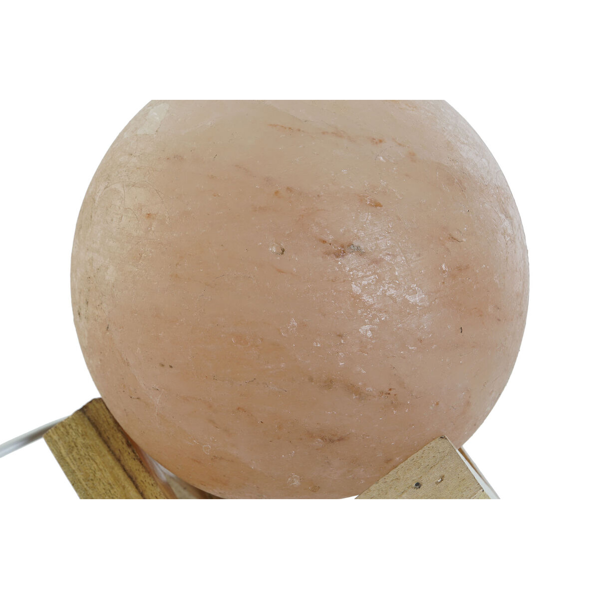 Bordslampa DKD Home Decor Brun Rosa Salt Akaciaträ 15 W 220 V 15 x 15 x 20 cm - 2