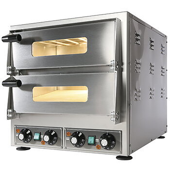 Elektrisk ugn pizza för 2 pizzor Ø 34 cm med 4 termostater