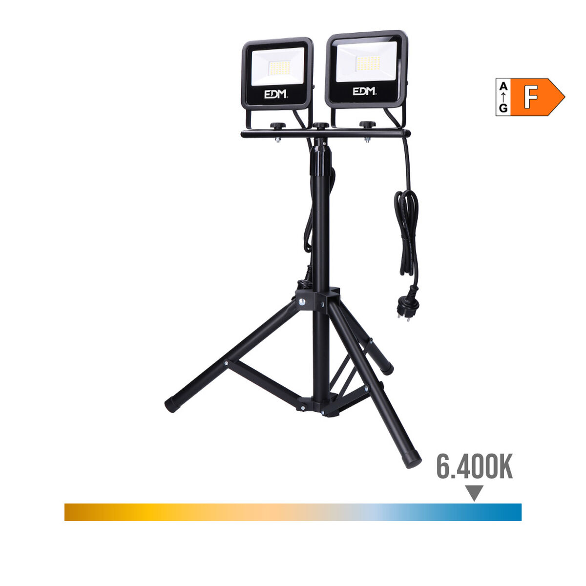 Floodlight/Projektorlampa EDM 70414 Svart F (6400 K) (6500K) - 2