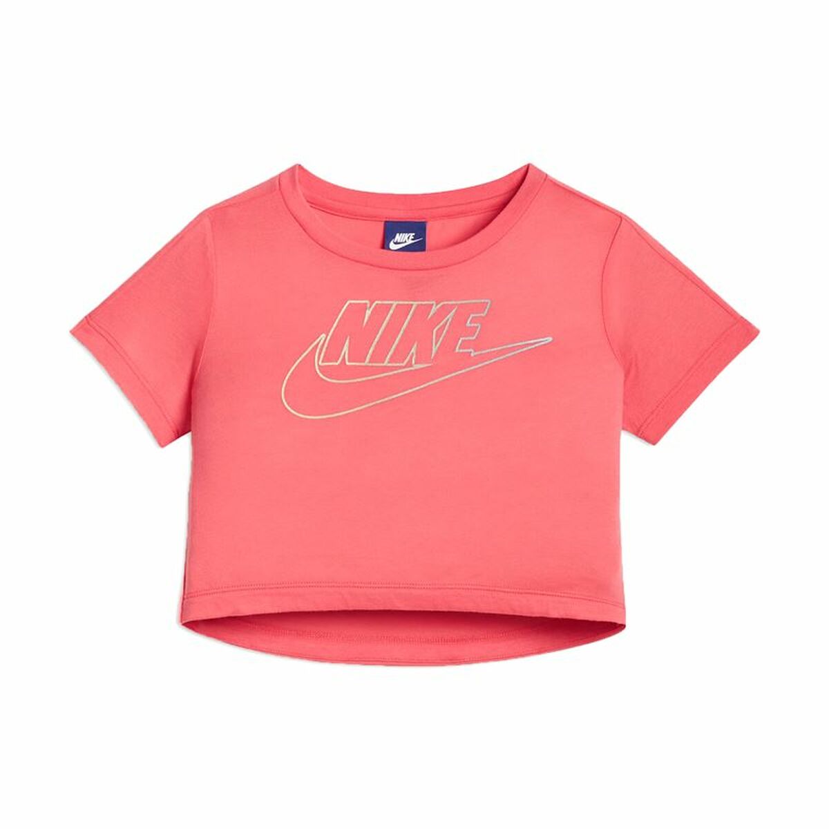 Barn T-shirt med kortärm Nike Youth Logo Korall - 8