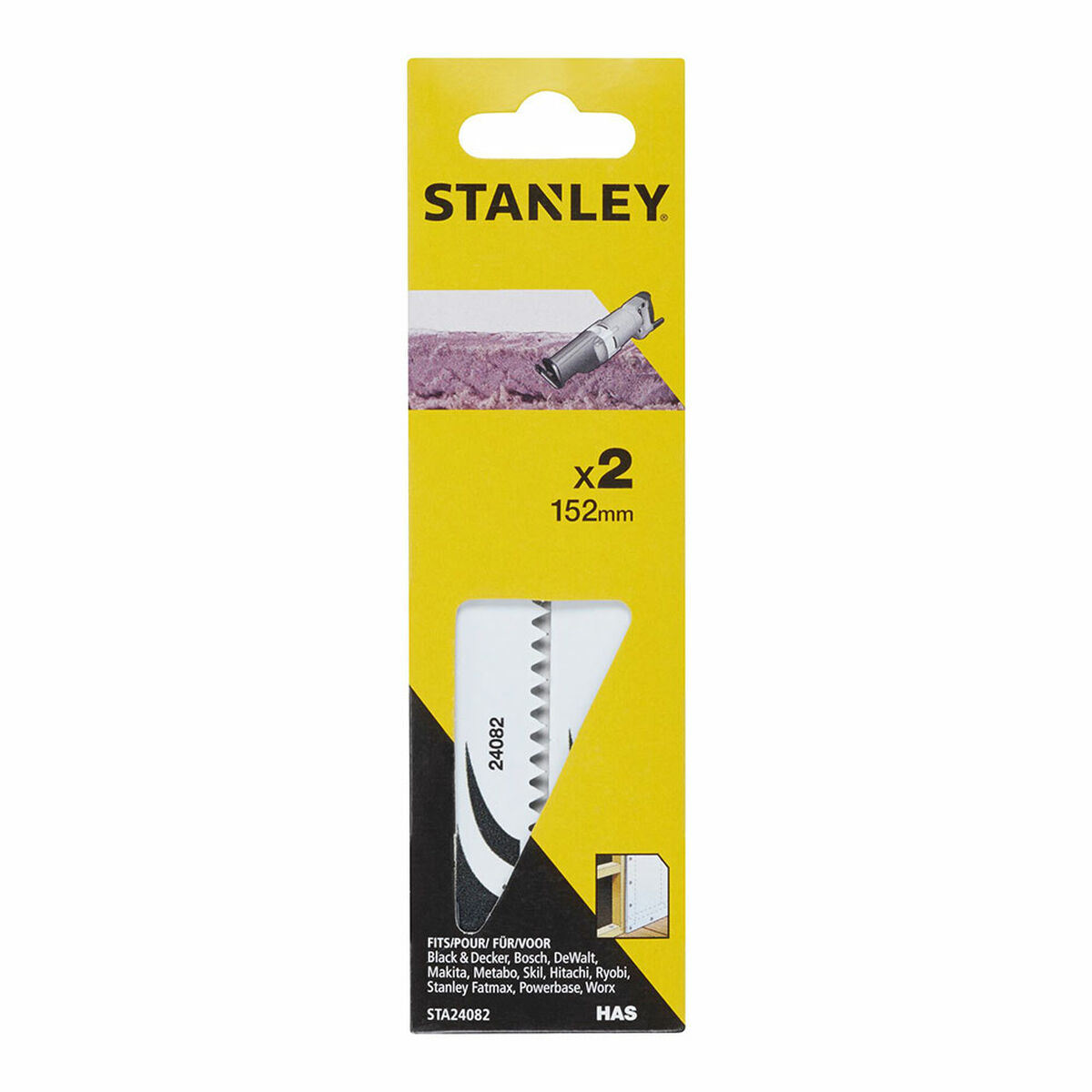 Sågblad Stanley sta24082-xj Cement 15,2 cm (2 antal)