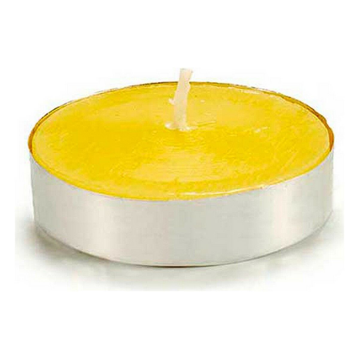 Set med levande ljus Ibergarden Gul Metall Vax Citronella 7,5 x 19 x 1,5 cm (24 antal) - 3