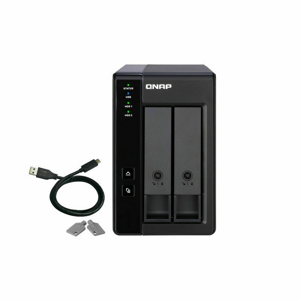 Nätlagringsenhet NAS Qnap O TR-002 USB 3.0 RAID Svart