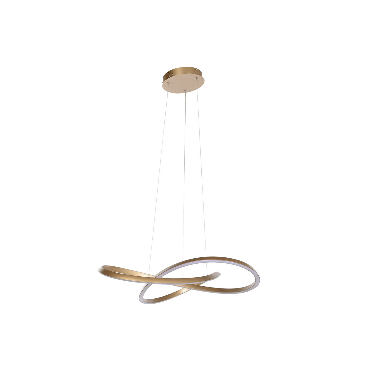 Taklampa Home ESPRIT Vit Gyllene Silikon Aluminium 55 W 80 x 80 x 20 cm