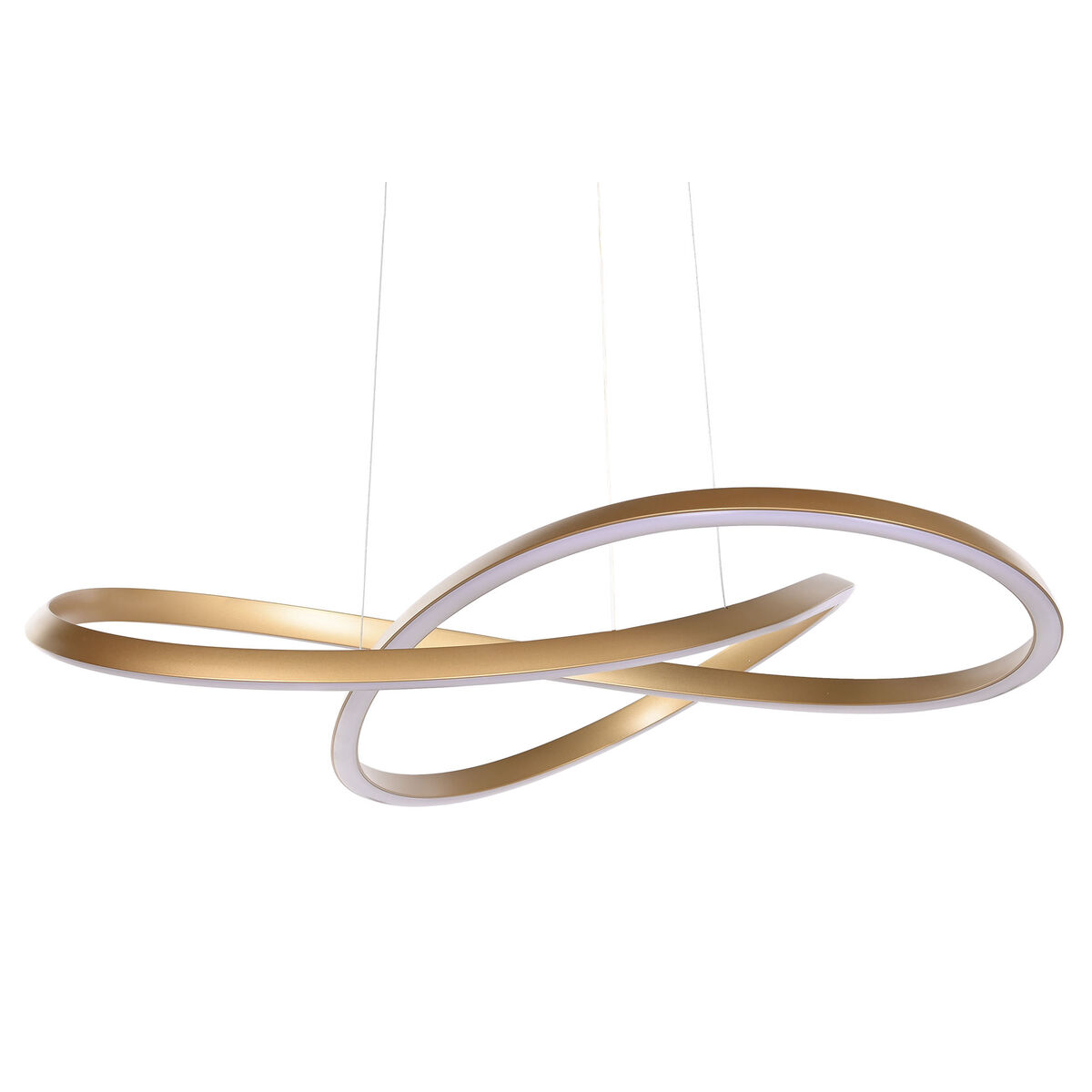 Taklampa Home ESPRIT Vit Gyllene Silikon Aluminium 55 W 80 x 80 x 20 cm - 2