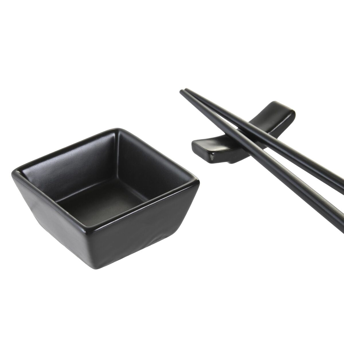 Sushiset DKD Home Decor Naturell Svart Bambu Stengods Orientalisk - 2