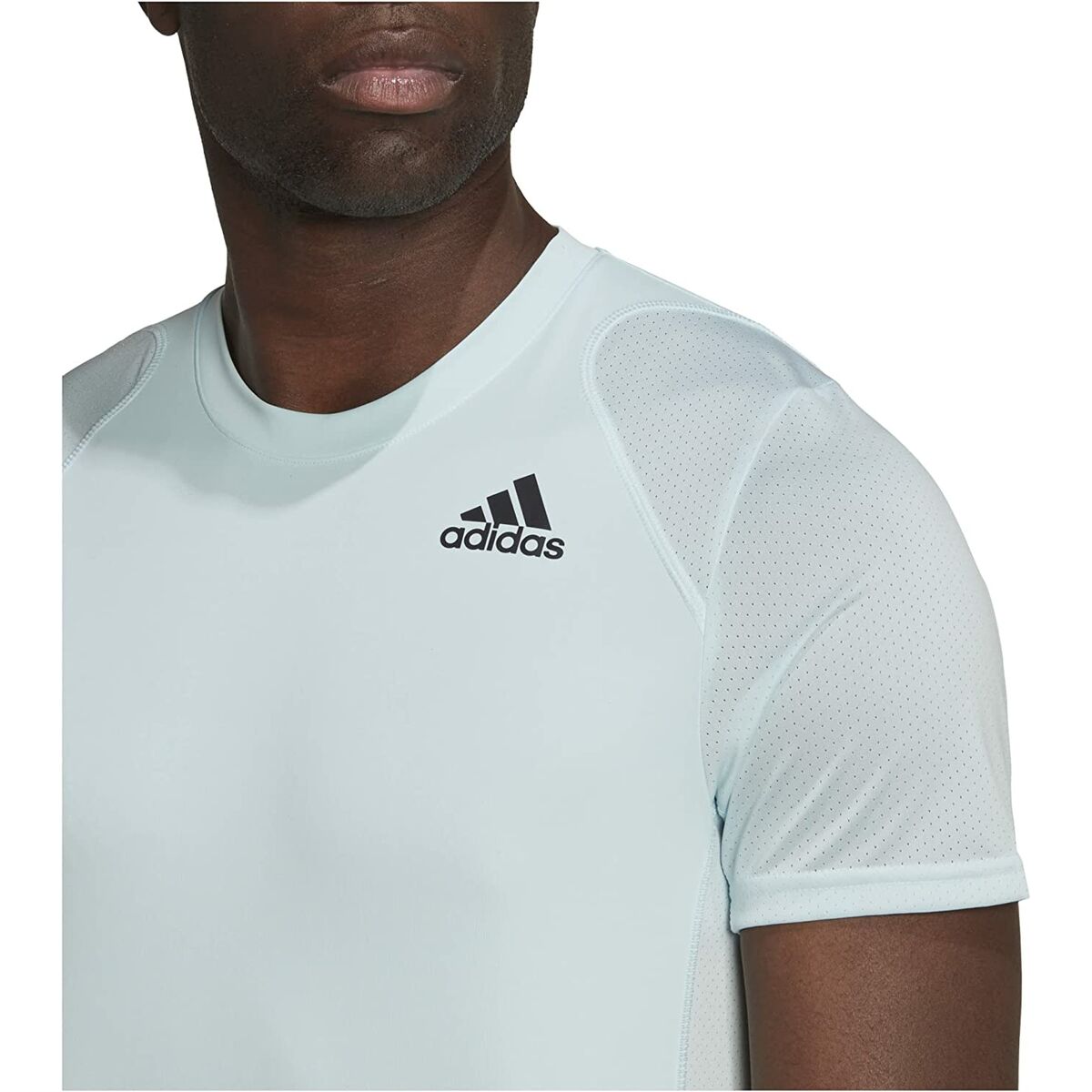 T-shirt med kortärm Herr Adidas Club Tennis 3 Stripes Vit - 4