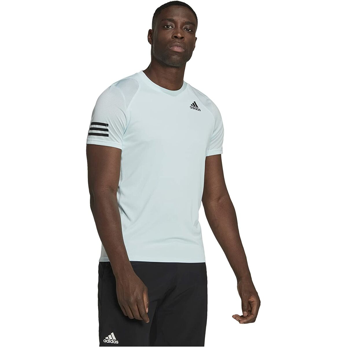 T-shirt med kortärm Herr Adidas Club Tennis 3 Stripes Vit - 2