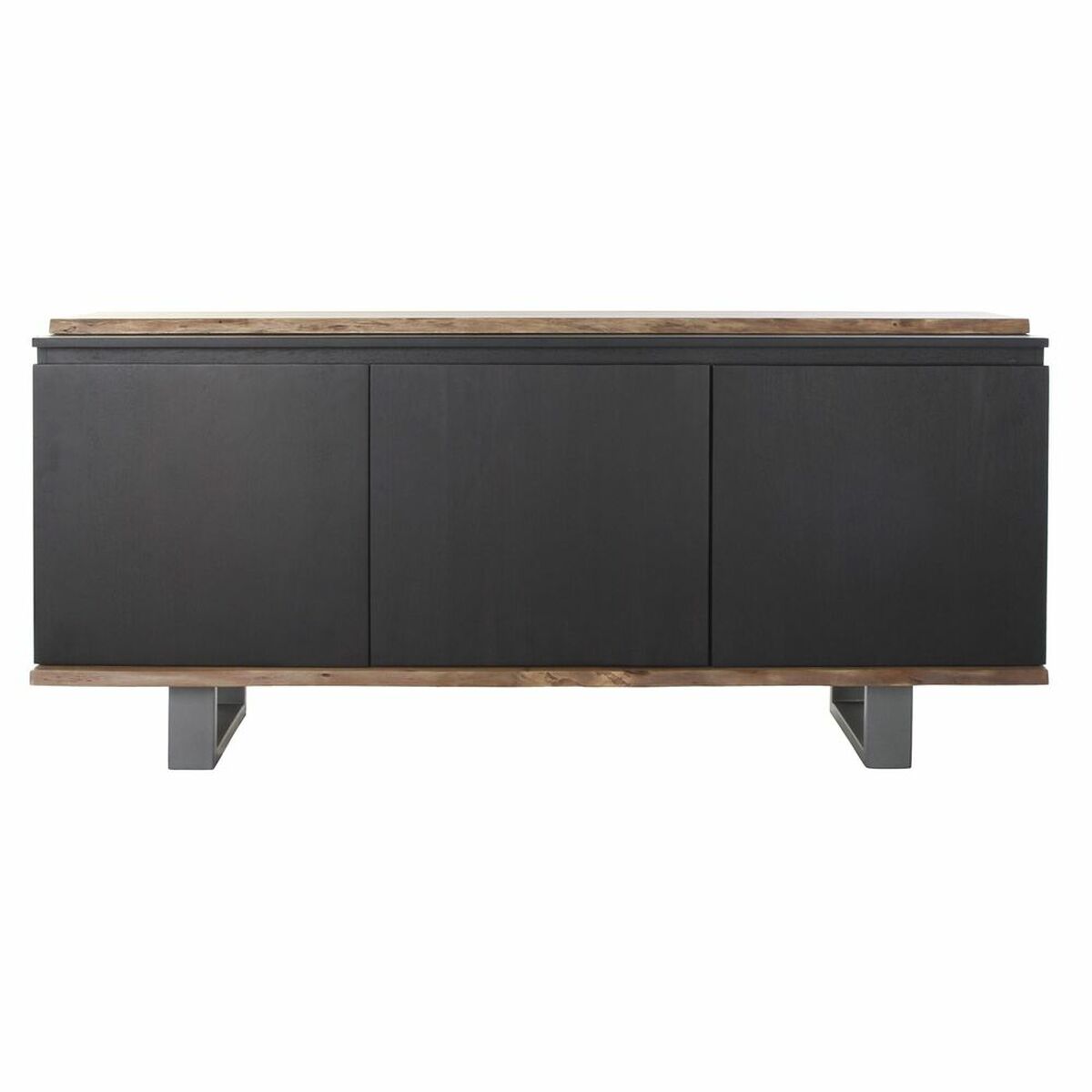 Skänk DKD Home Decor   Svart Brun Mangoträ 160 x 42 x 72 cm - 9