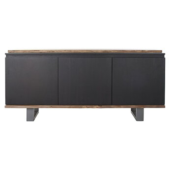 Skänk DKD Home Decor   Svart Brun Mangoträ 160 x 42 x 72 cm