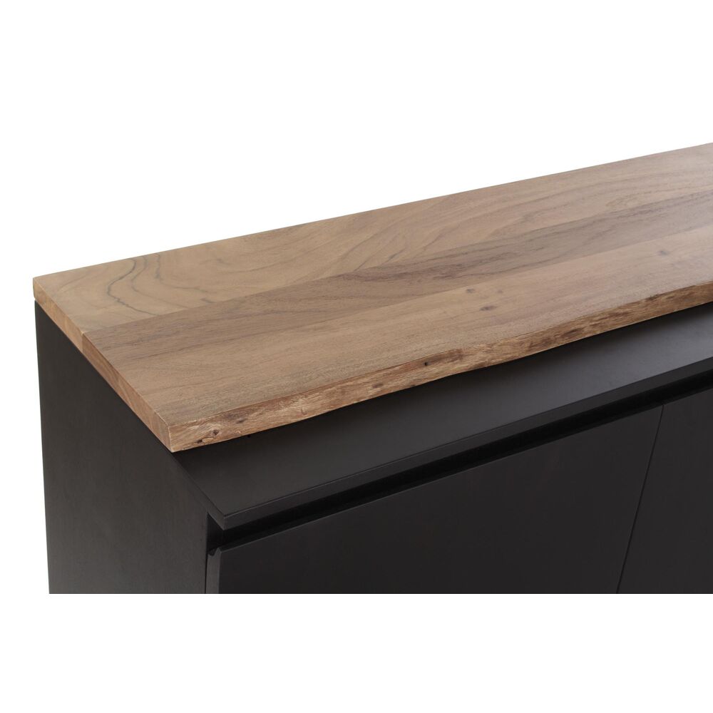 Skänk DKD Home Decor   Svart Brun Mangoträ 160 x 42 x 72 cm - 7