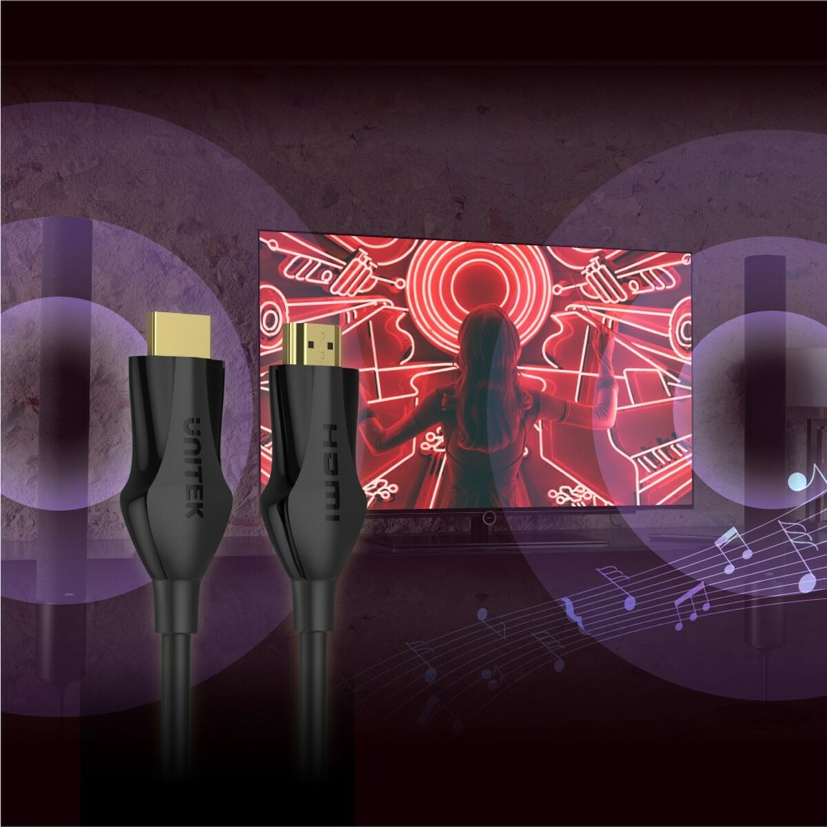 Kabel HDMI Unitek C11060BK-2M 4K Ultra HD 2 m - 4