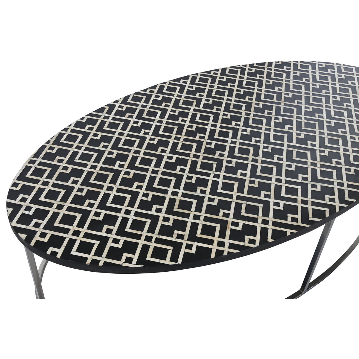 Soffbord Home ESPRIT Svart Elfenben 150 x 80 x 40 cm - 2