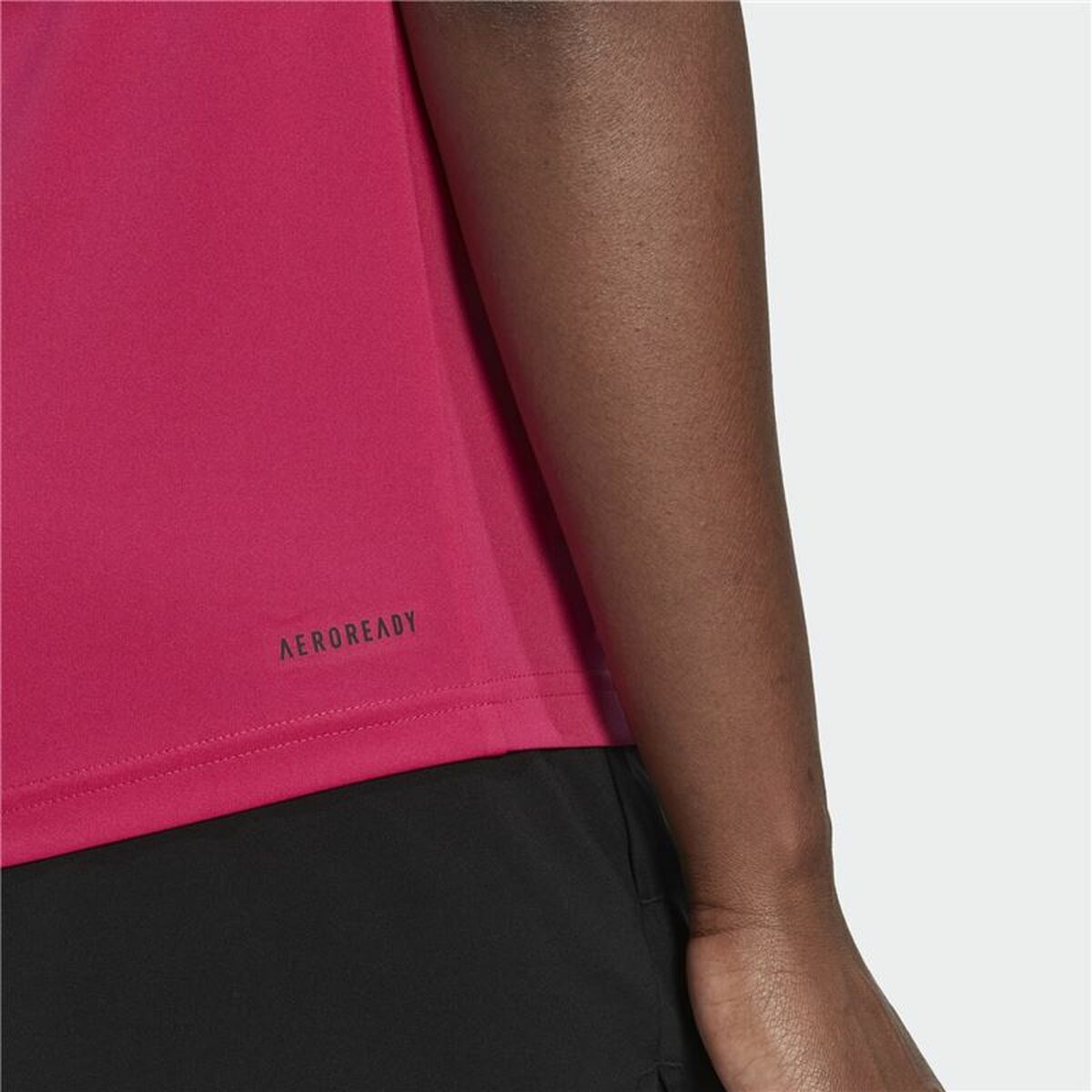 T-shirt med kortärm Dam Adidas Designed 2 Move Logo Fuchsia - 6
