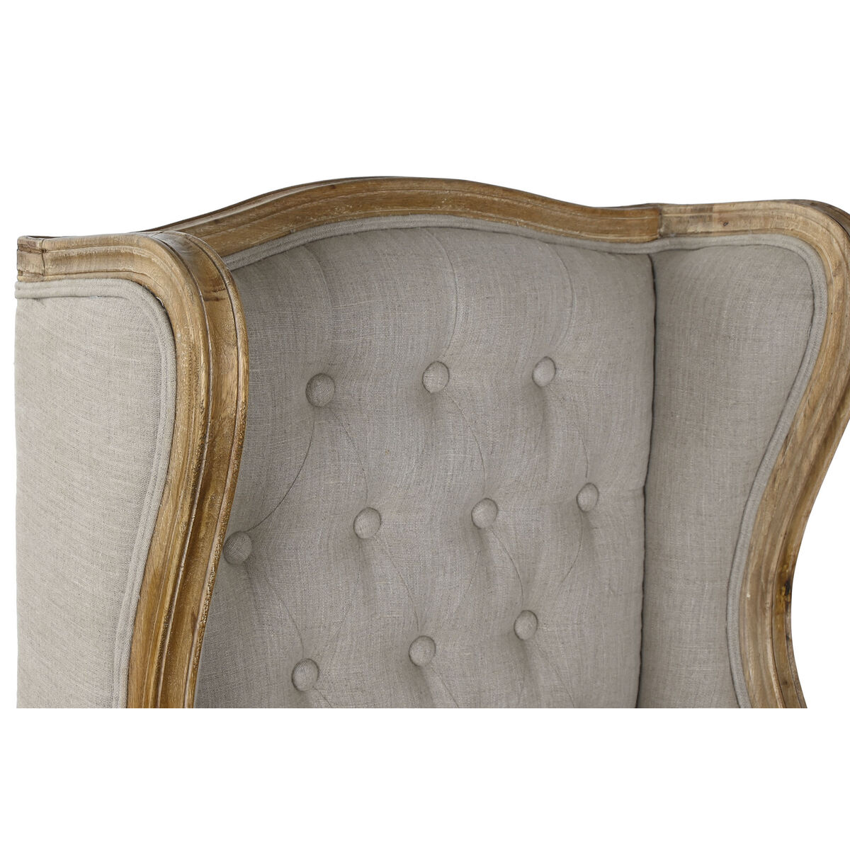 Fåtölj Home ESPRIT Vit Naturell Mangoträ 72 x 75 x 110 cm - 5