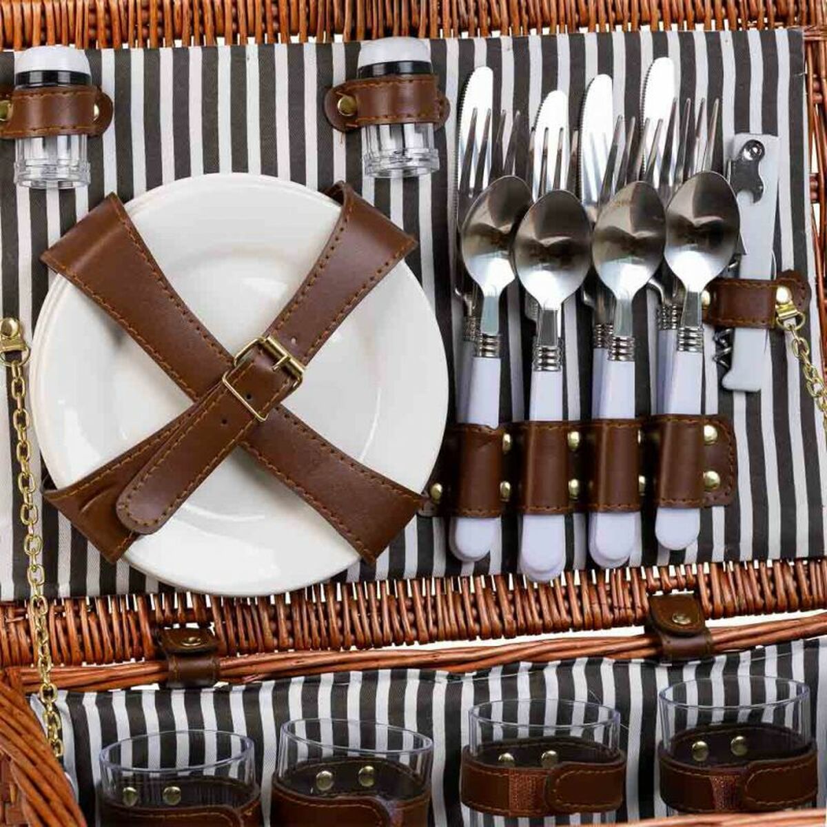 Picknickkorg Alexandra House Living Brun vide - 7