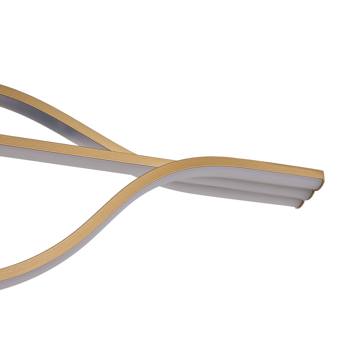 Taklampa Home ESPRIT Vit Gyllene Silikon Aluminium 55 W 120 x 10 x 30 cm - 4