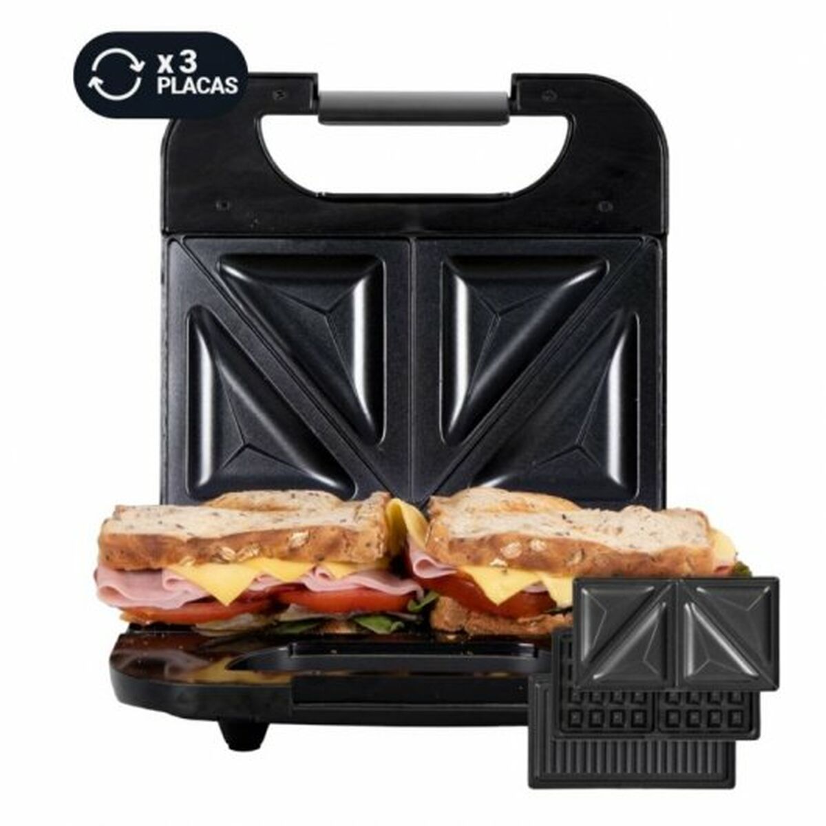 Smörgåsmaskin Universal Blue Spicy Grill Plus 5008X 700 W Svart - 3