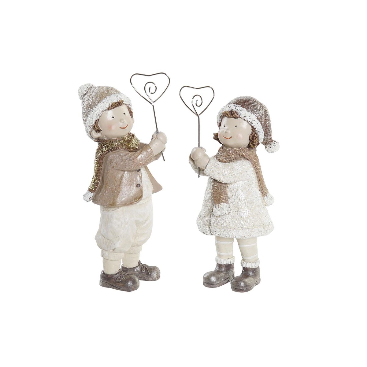 Julgranskula DKD Home Decor Harts Pojkar (9 x 6 x 19,5 cm) (2 antal)