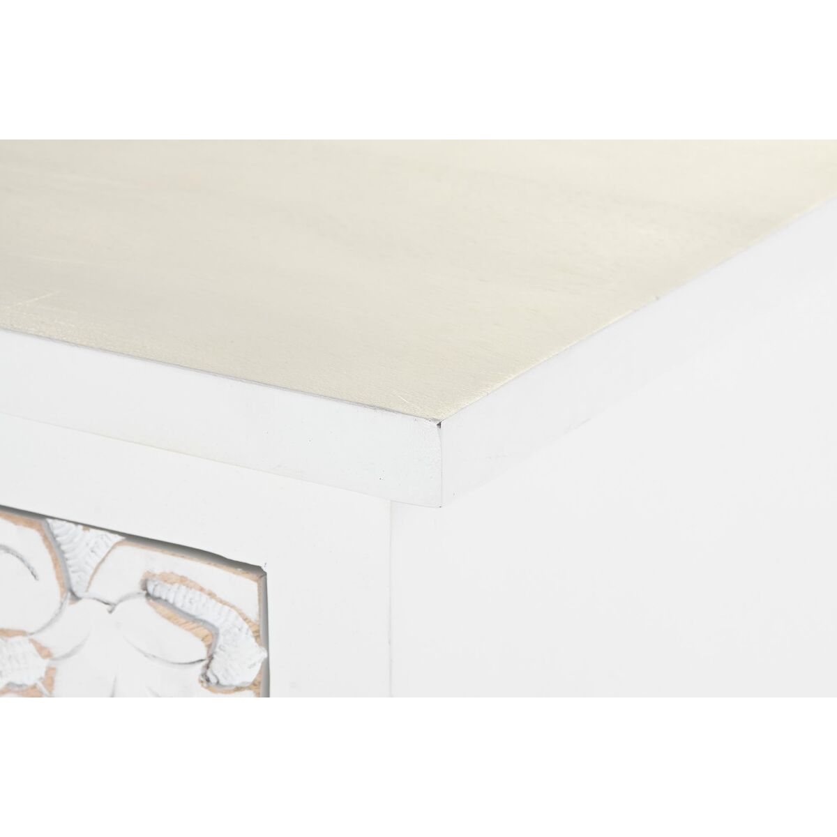 Byrå DKD Home Decor Vit Mangoträ (100 x 50 x 80 cm) - 4