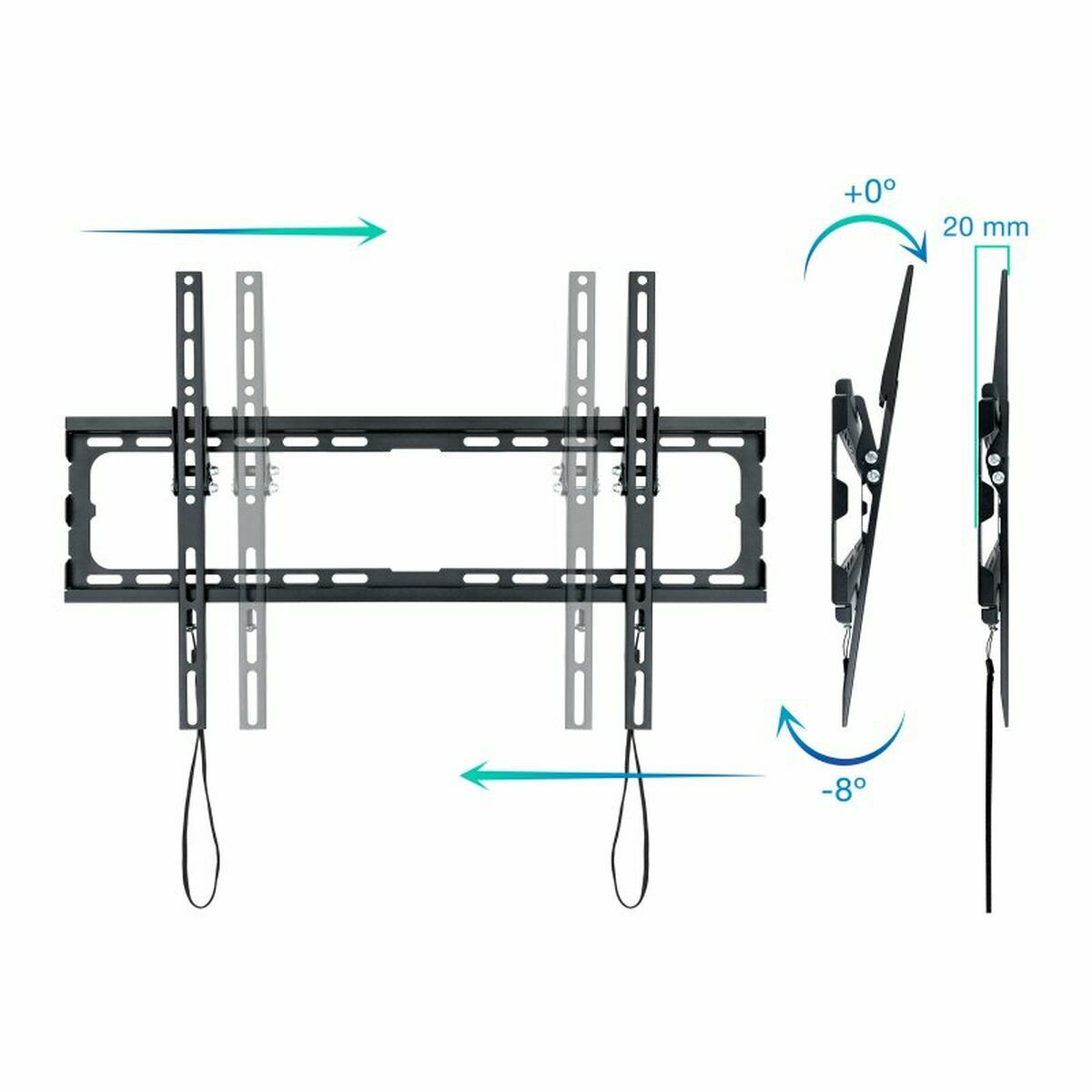 TV-fäste TooQ LP1081T-B 37"-80" - 2