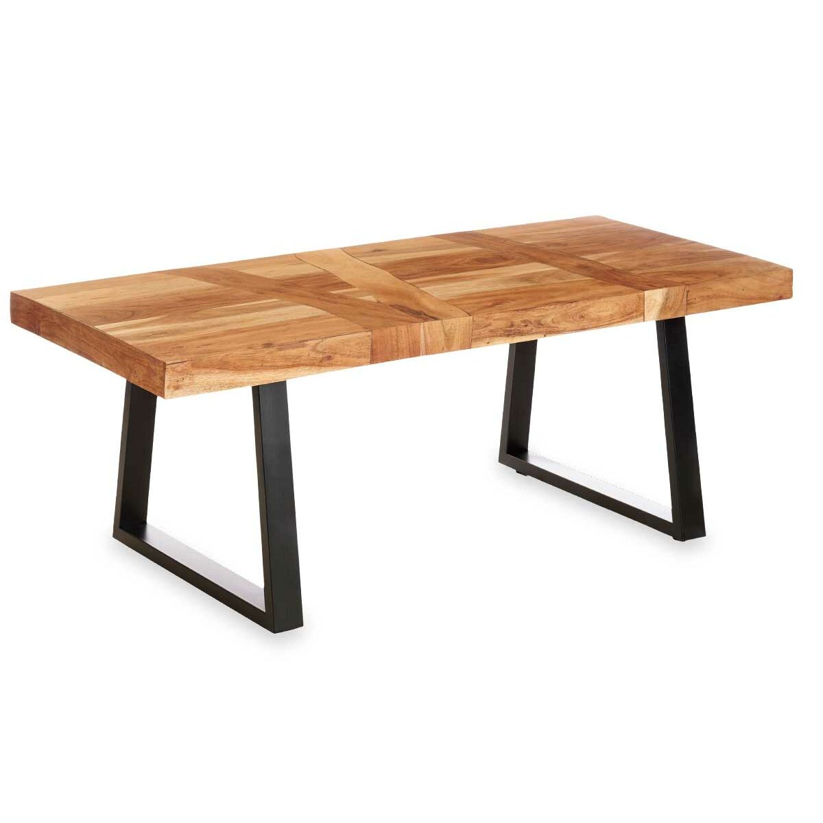 Sidobord Gift Decor Trama Brun Svart 120 x 60 x 48 cm 120 x 10 x 60 cm - 4