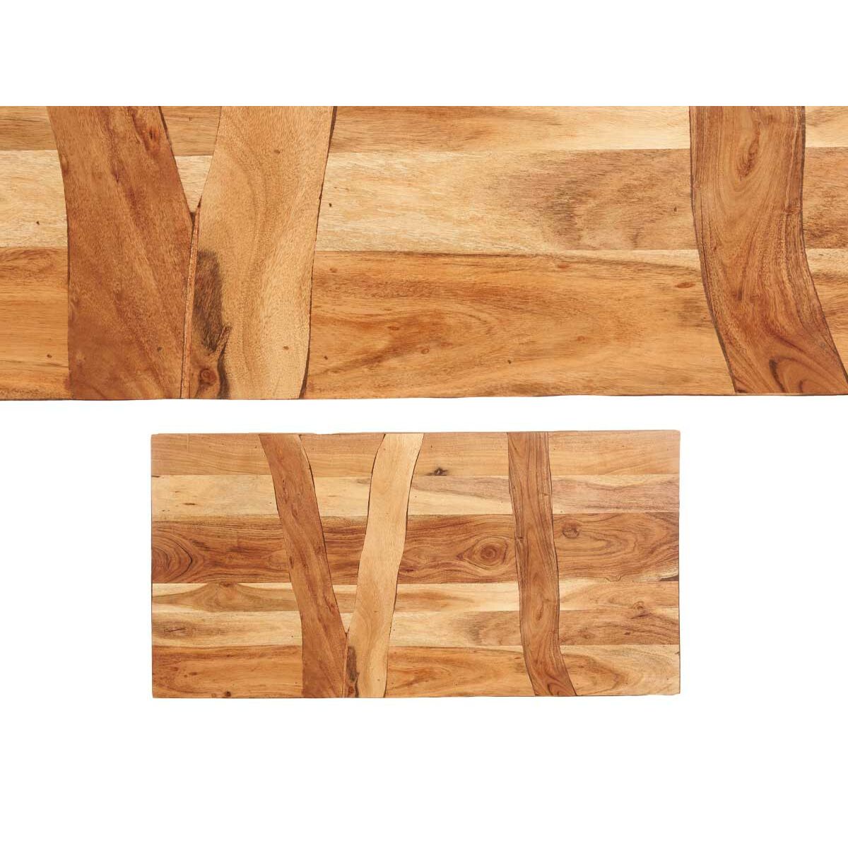 Sidobord Gift Decor Trama Brun Svart 120 x 60 x 48 cm 120 x 10 x 60 cm - 5