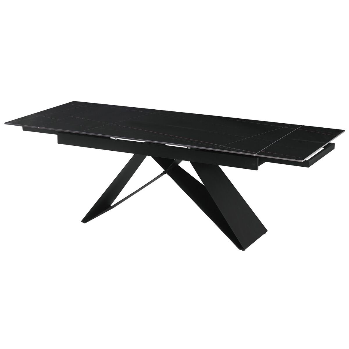 Matsalsbord Home ESPRIT Svart Metall Keramik 160 x 90 x 75 cm
