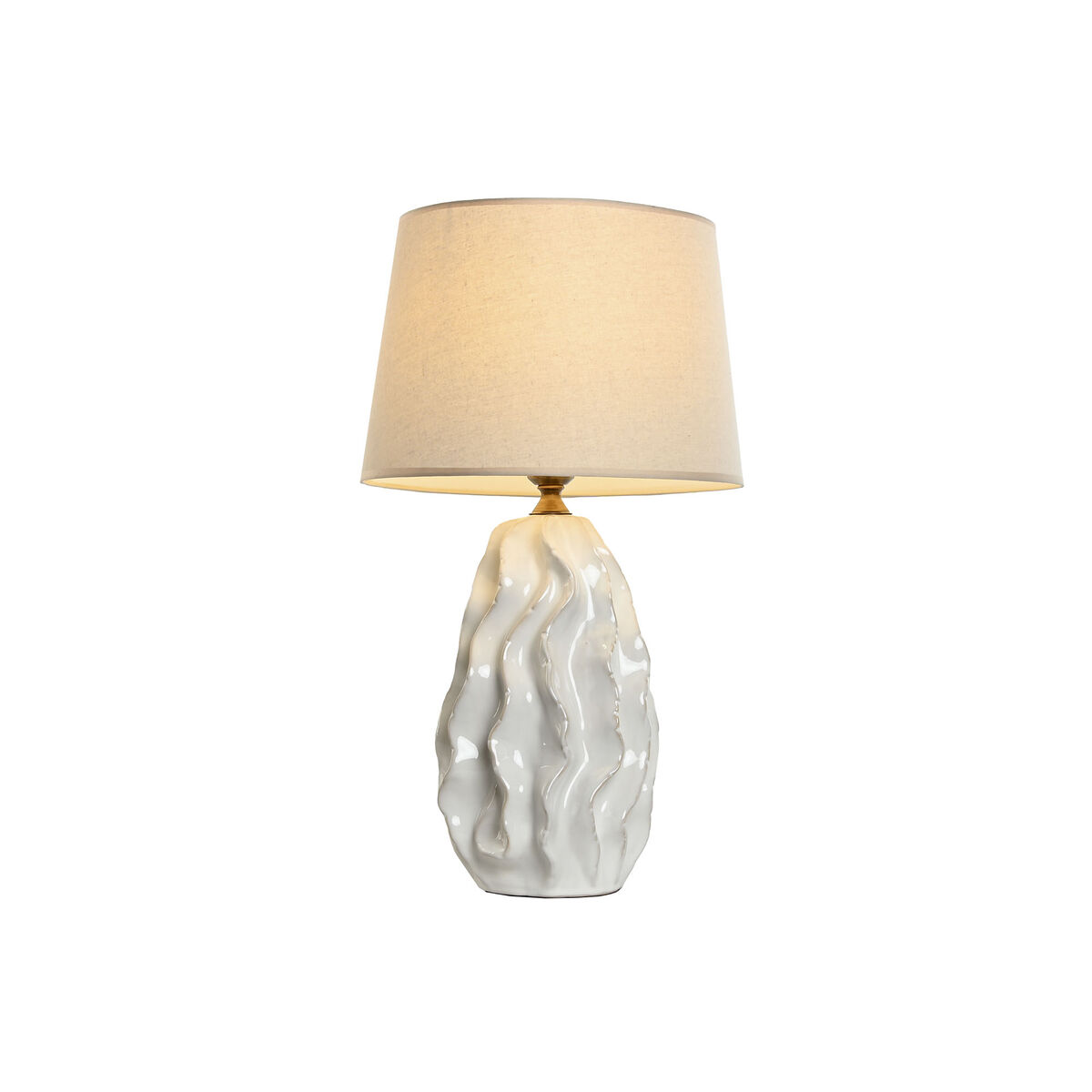 Bordslampa Home ESPRIT Vit Porslin 50 W 220 V 36 x 36 x 62 cm - 4