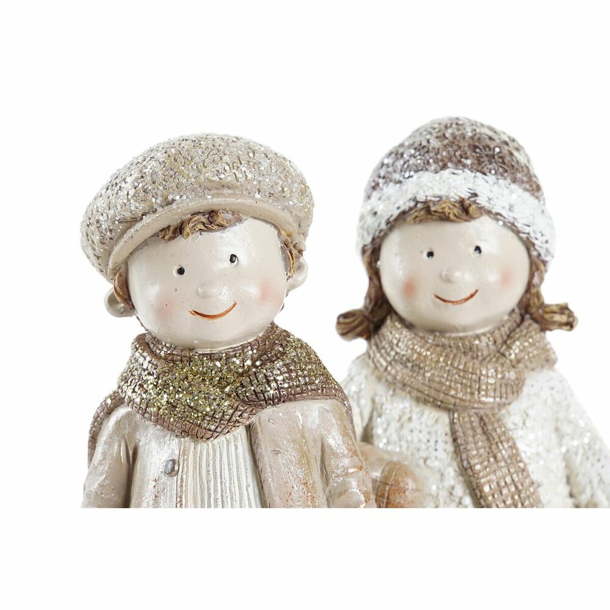 Julgranskula DKD Home Decor Harts Pojkar (6,5 x 5 x 14 cm) (2 antal) - 3