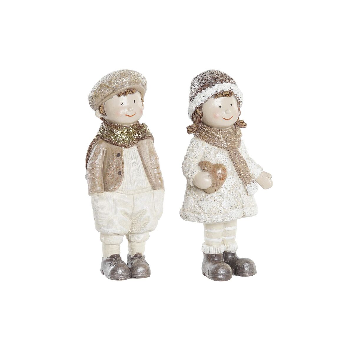 Julgranskula DKD Home Decor Harts Pojkar (6,5 x 5 x 14 cm) (2 antal)