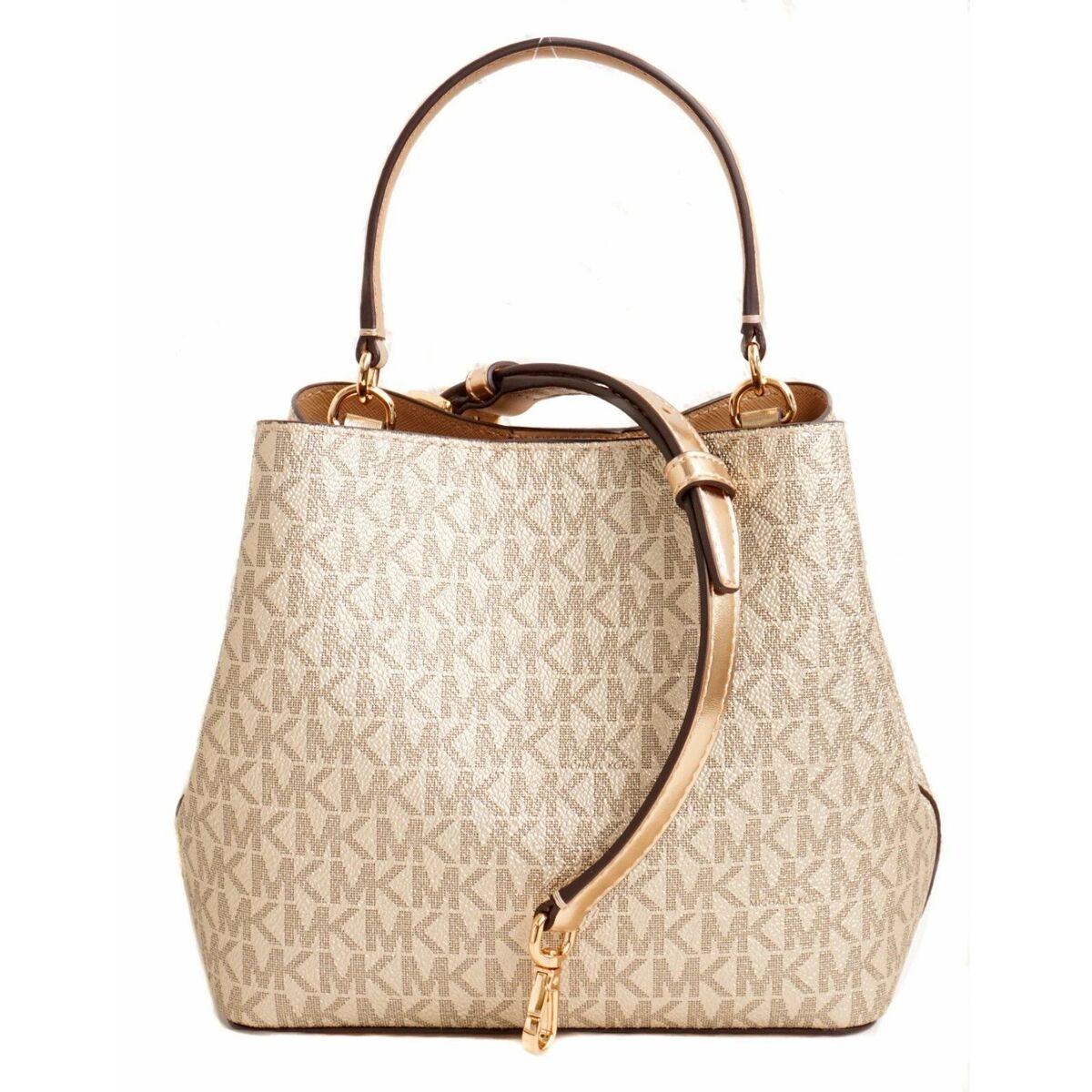 Axelväska Michael Kors PRATT Gyllene 20 x 17 x 10 cm - 2