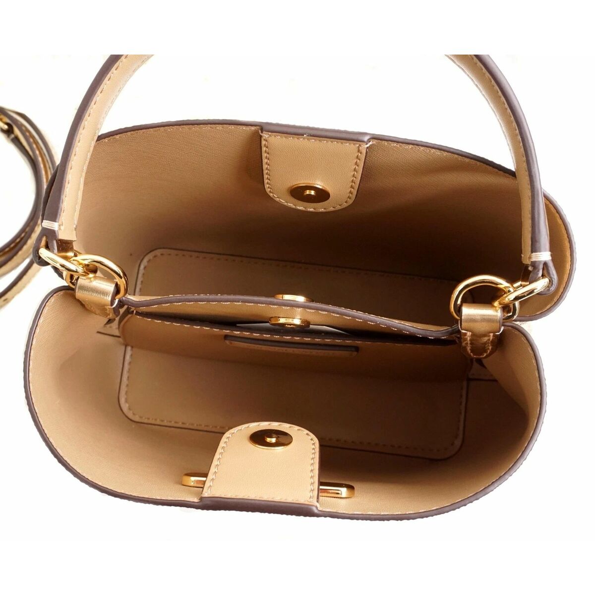 Axelväska Michael Kors PRATT Gyllene 20 x 17 x 10 cm - 3