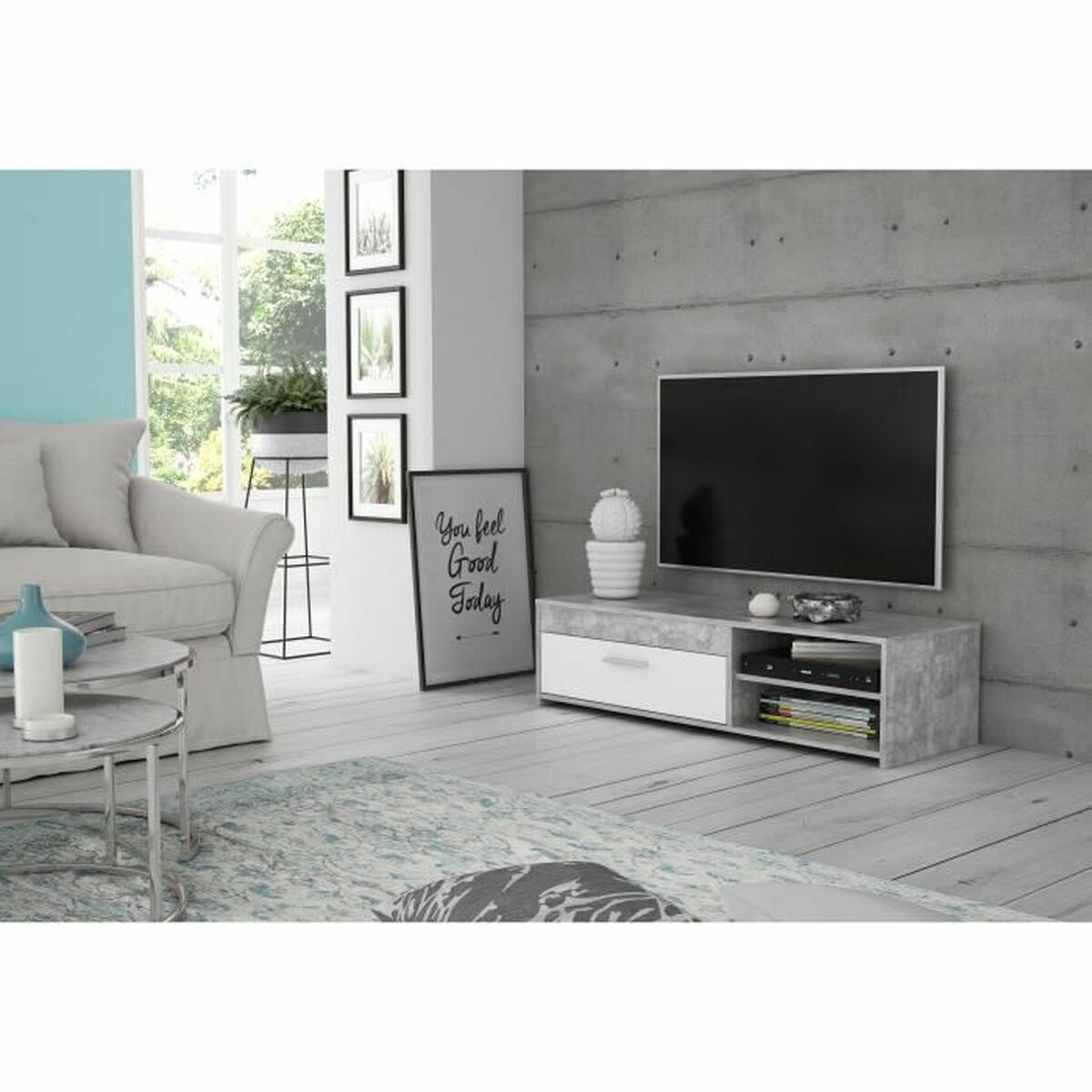 TV-möbler Ljusgrå (120 x 42,1 x 31,8 cm) - 2