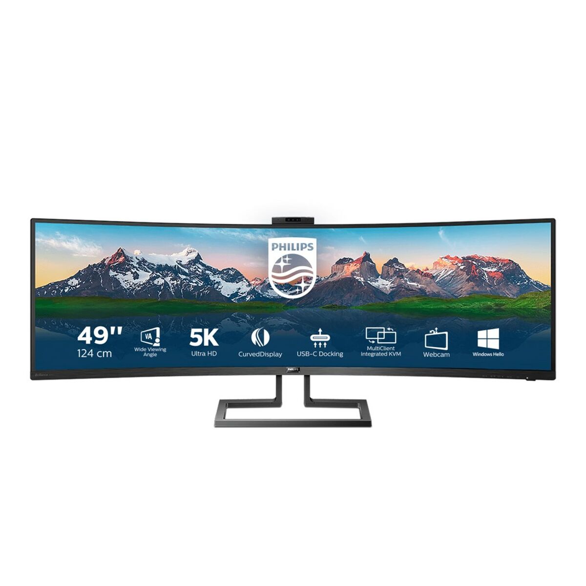 Monitor Philips 499P9H/00 49" HD LED UltraWide Dual Quad HD 48,8" 60 Hz - 4