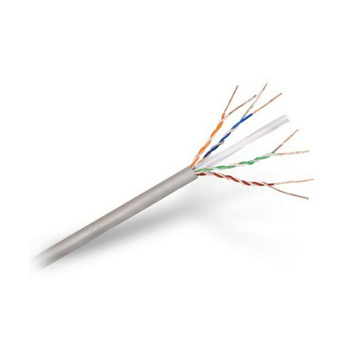 Nätkabel UTP Styv Kategori 6 NANOCABLE 10.20.0502 100 m Grå - 2
