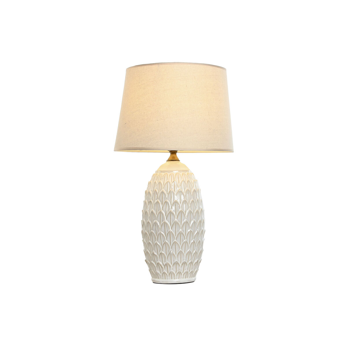 Bordslampa Home ESPRIT Vit Porslin 50 W 220 V 36 x 36 x 65 cm - 4