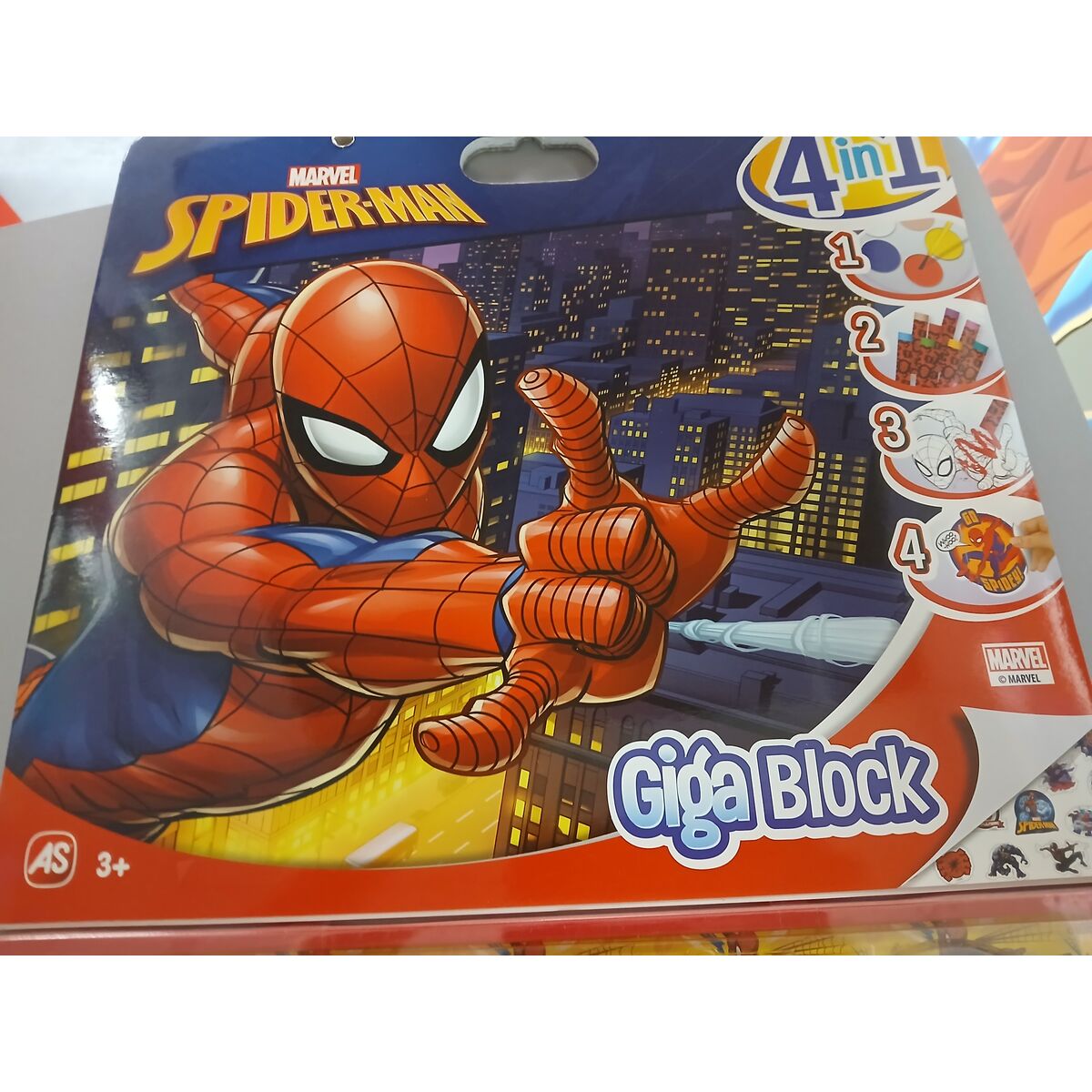 Färgläggningsbok Spider-Man Giga Block 4-i-1 35 x 41 cm - 5