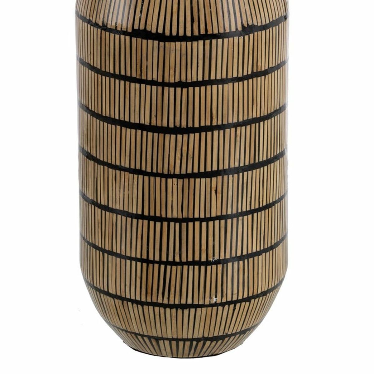 Vas Svart Beige Bambu 23 x 23 x 50 cm - 2
