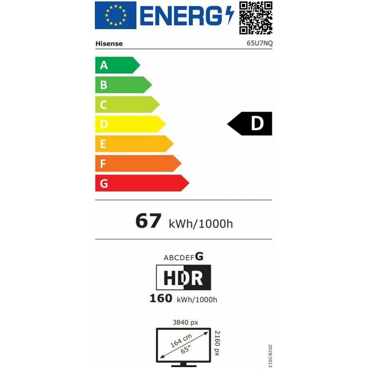 Smart TV Hisense 65U7NQ 4K Ultra HD LED HDR AMD FreeSync 65" - 3