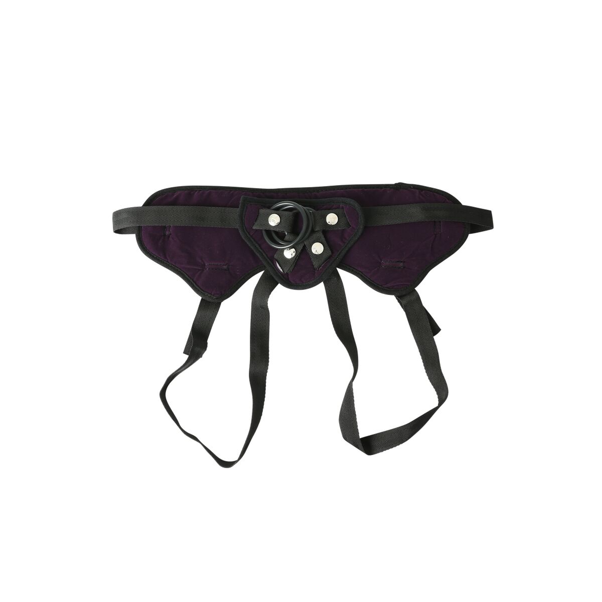 New Comers Strap Sportsheets Lush Svart Purpur - 3